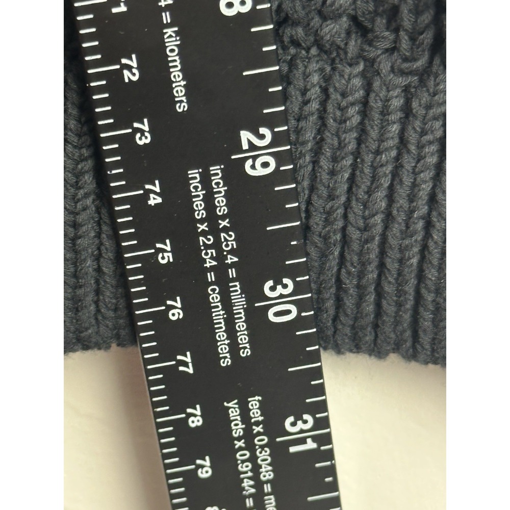 Wilfred Free Aritzia Open Knit Sweater Womens XL Black Oversized Cotton 108370 - Picture 6 of 8